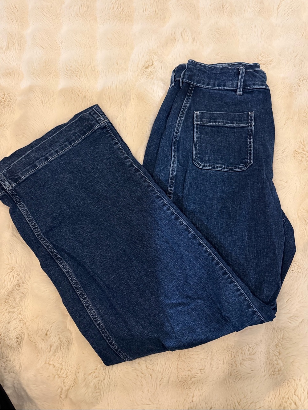 Old Navy Women’s Dark Blue Wide Leg Jeans